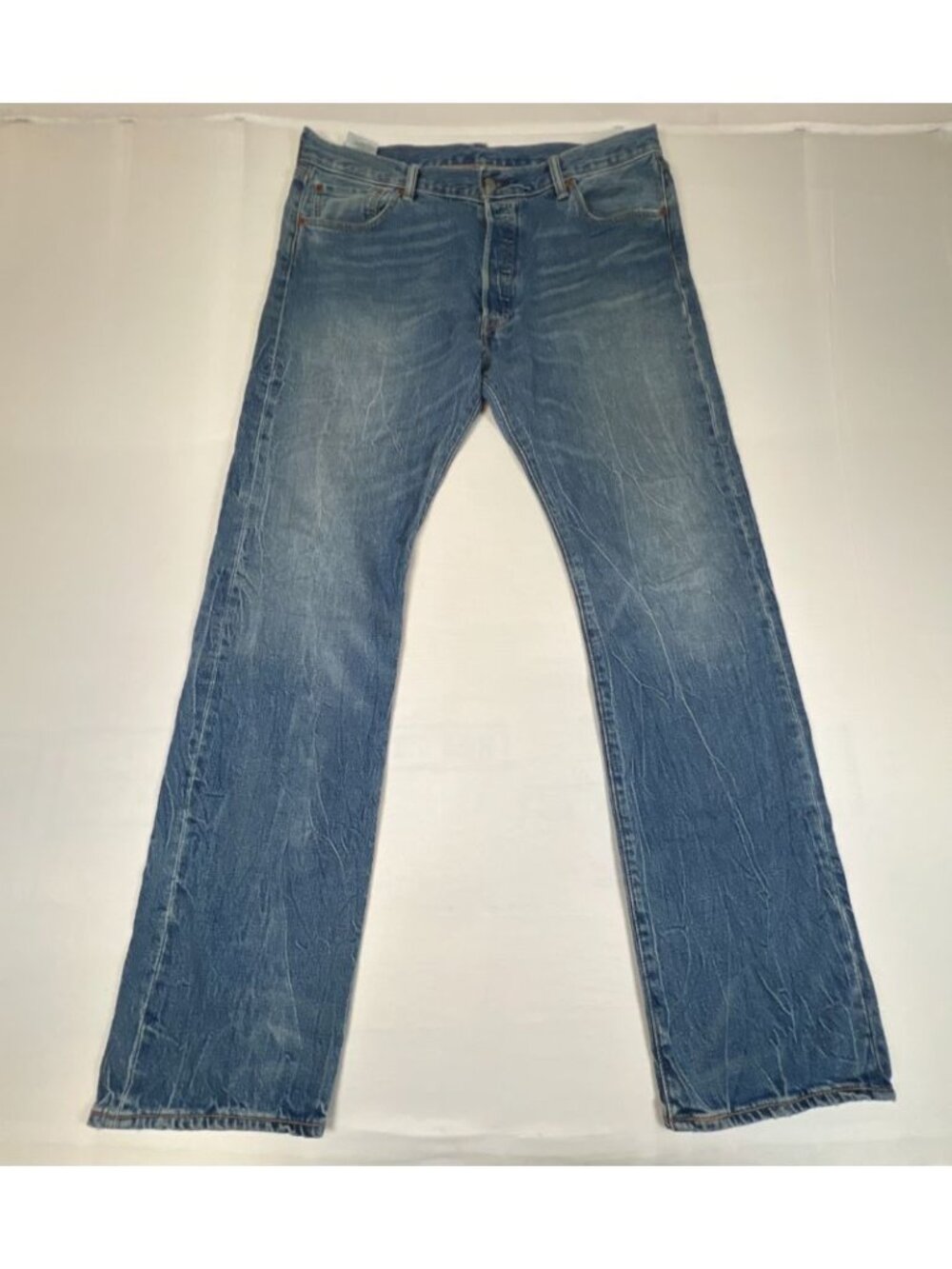 Levi's 501 Original Fit Jeans Men's Size 36x34 Blue Denim Button Fly